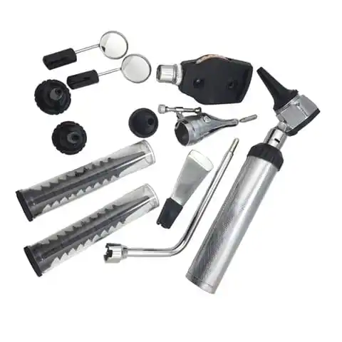 New Human & Veterinary Led Otoscope And Ophthalmoscope Diagnos Ent Medical Otoscope Opthalmoscope Set Diagnostic Kit Led