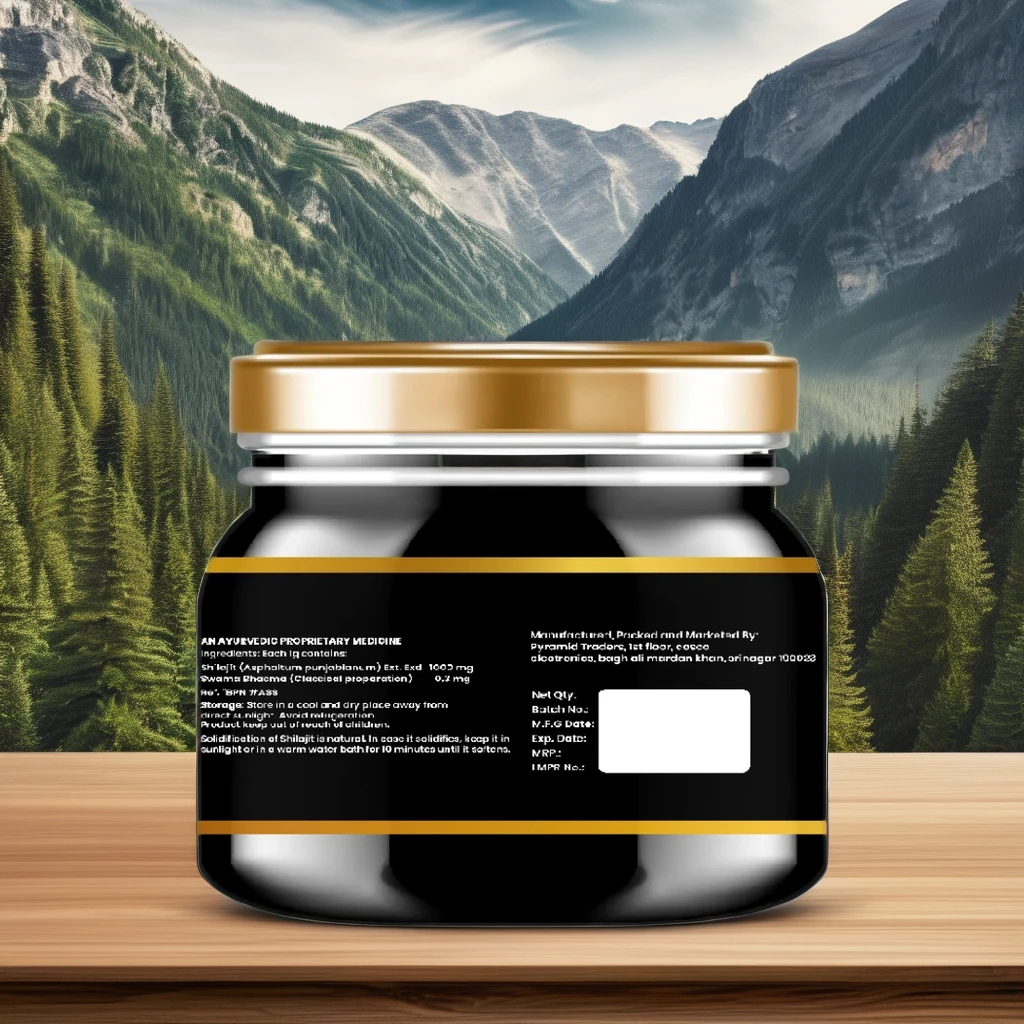 Top Quality Product Kashmiri Shilajit Resin Black 25 Grams 76% Fulvic Acid 100% Pure Organic Himalayan Herbal Supplements Liquid