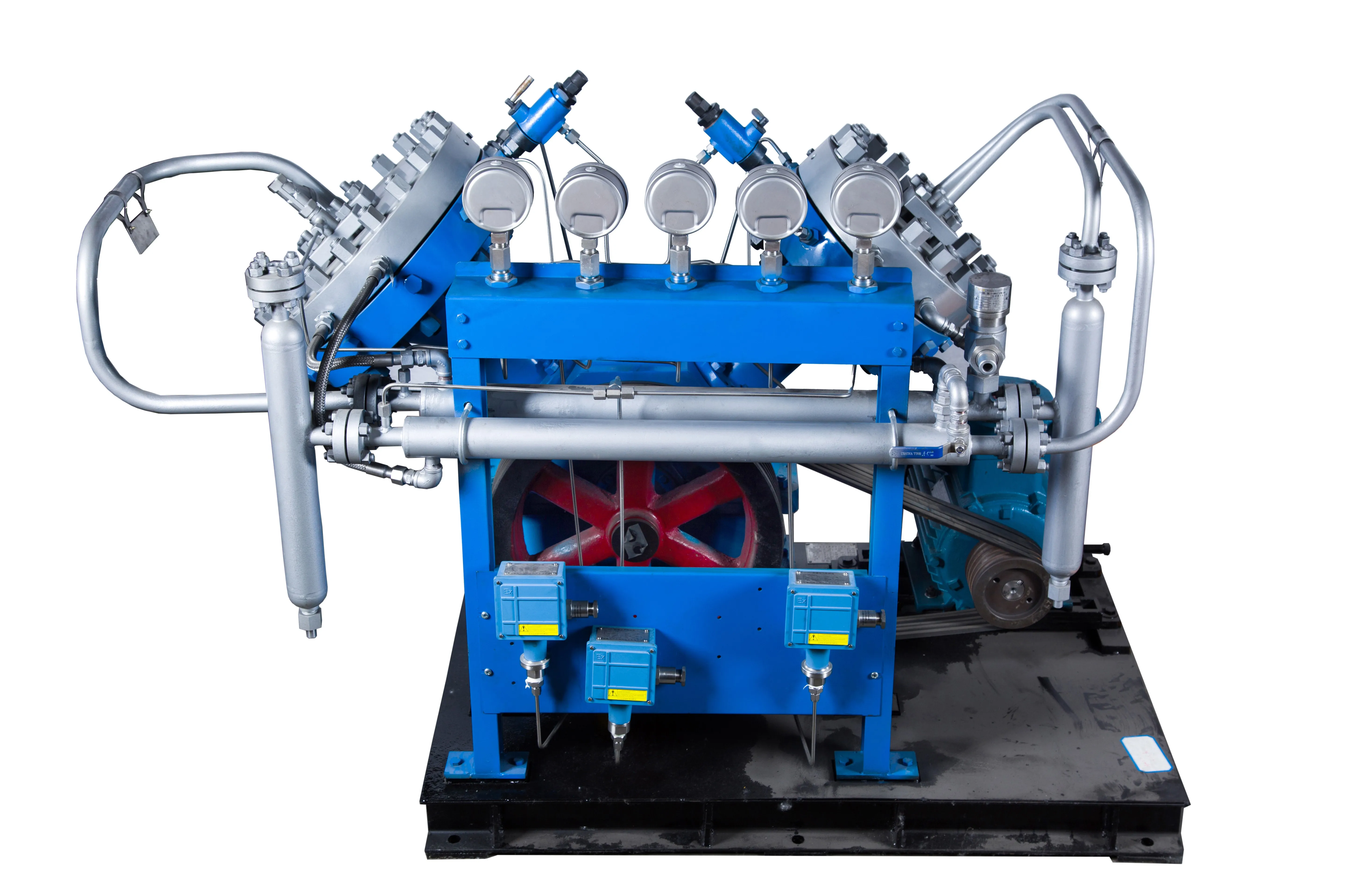 Hydrogen Content 99.999% Contamination Free Leak Free Design Diaphragm Compressor 200 Bar Gas Compressor