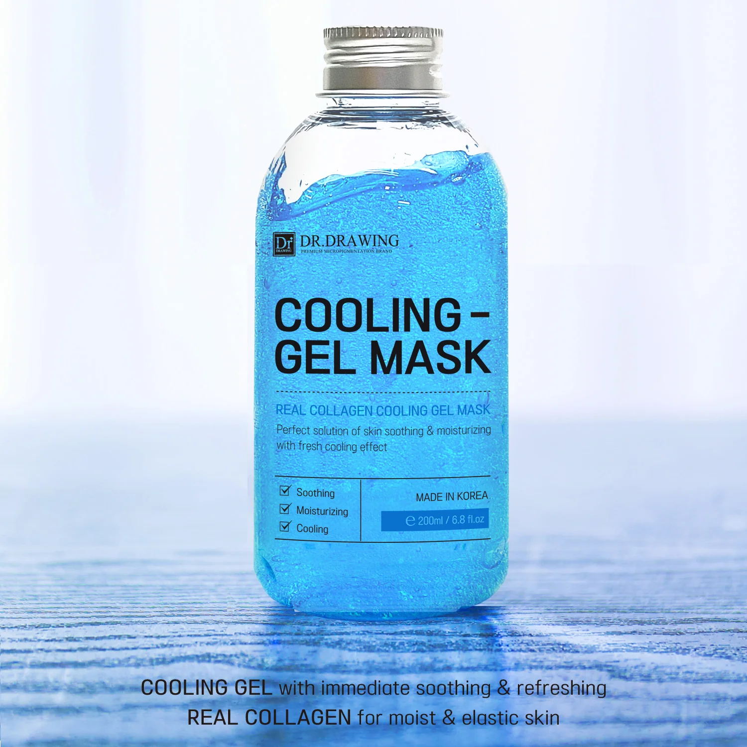 private label vegan Korea OEM ODM Cooling gel mask Soothing mask Moisturizing Beauty Cosmetics Cooling Ice single product logo