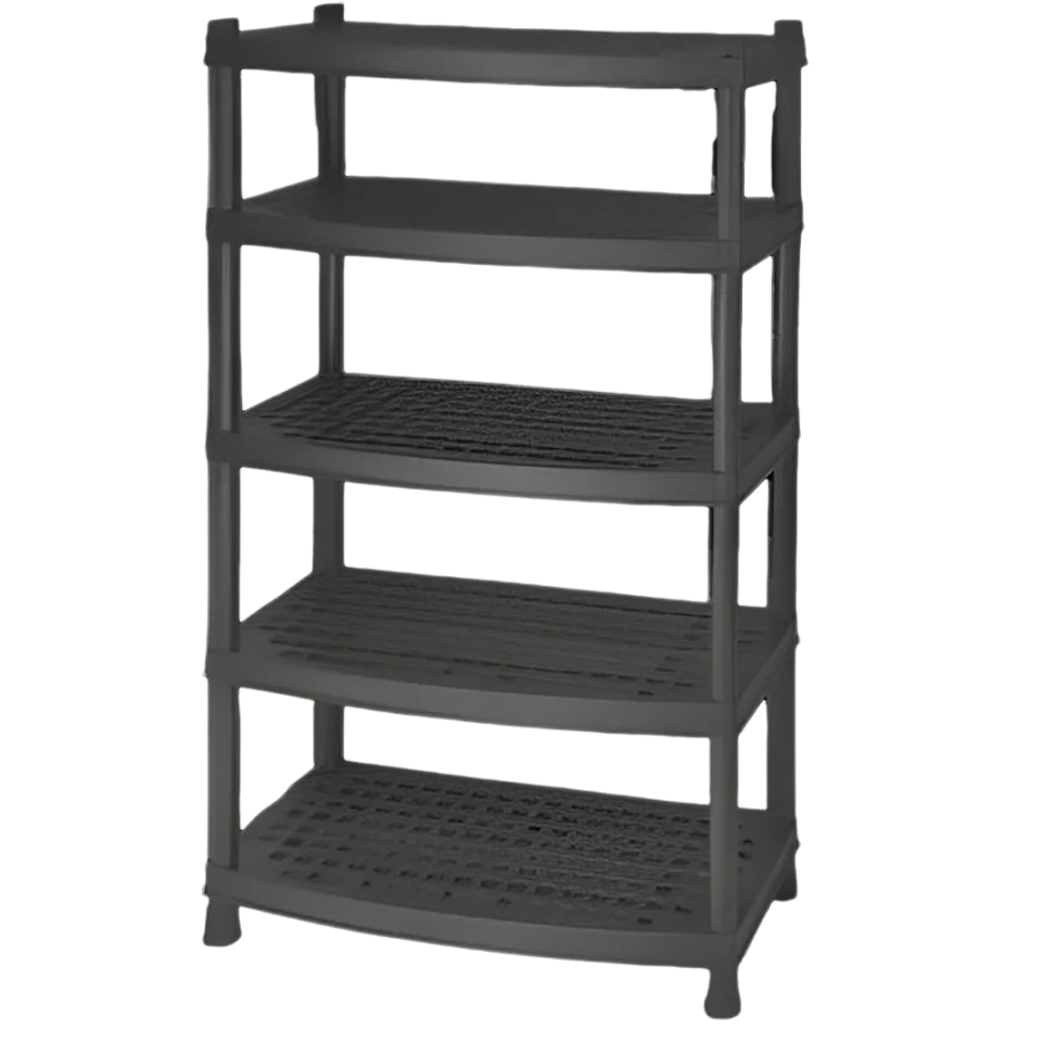 Сертифицированные по стандарту ISO9001 прочные 5-уровневые пластиковые полки для хранения, сделанные в Италии, для домашнего офиса и гаража, Прямая Заводская цена