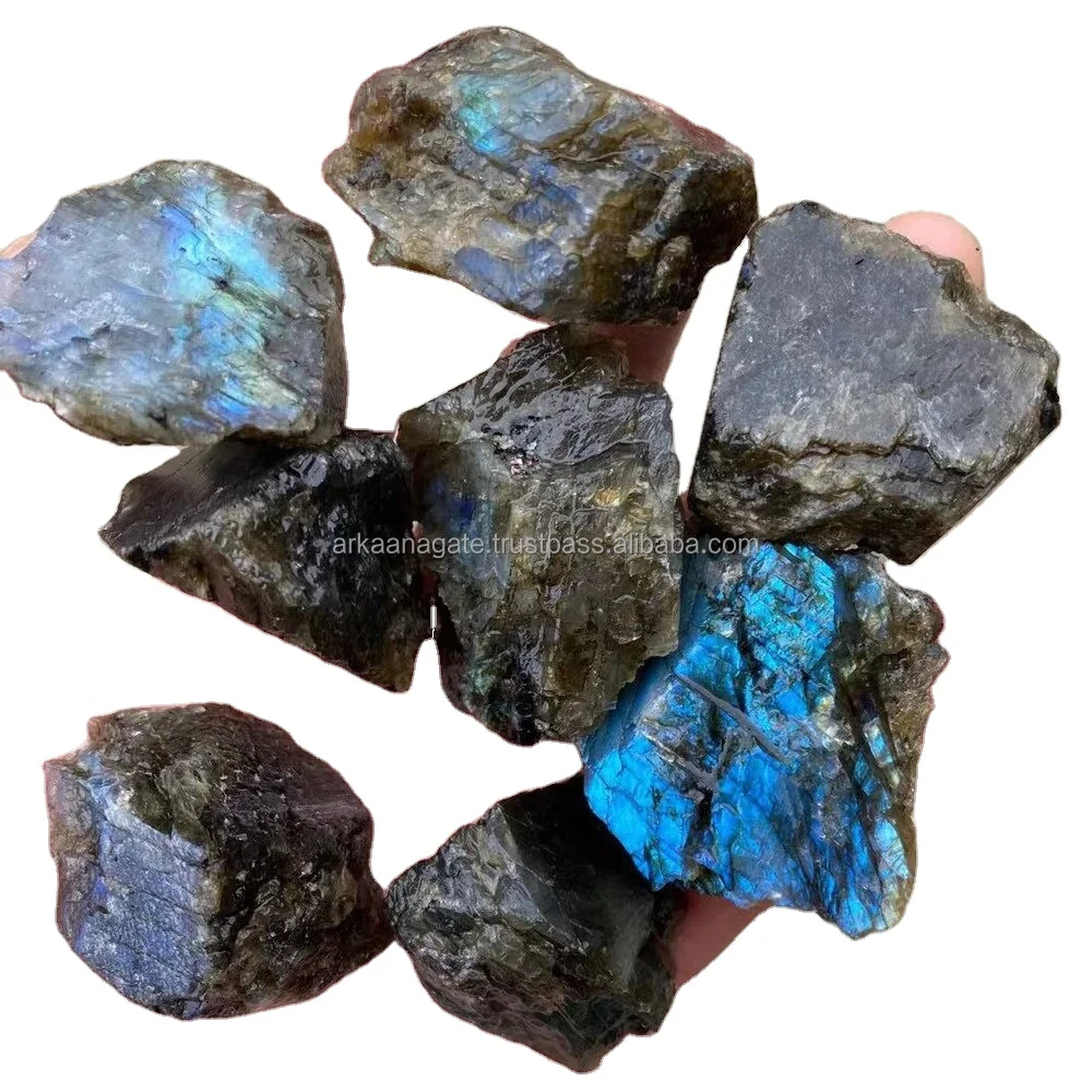 Wholesale Labradorite Rough stone hand polished quartz hand made chakra crystals healing for sale
