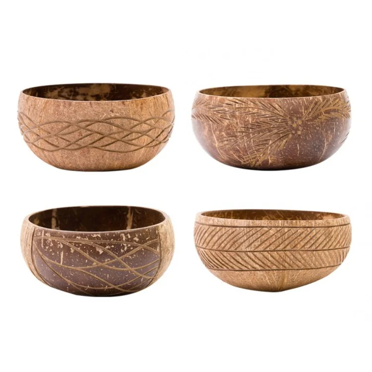 Coconut Wood Bowl High Quality Hand Made Handicraft For Kitchen Customized Made In Vietnam Manufacturer