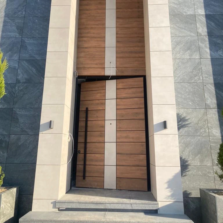 high quality pivot doors system steel safe modern pivot entry doors metal iron exterior security glass pivot hinge Turkish doors