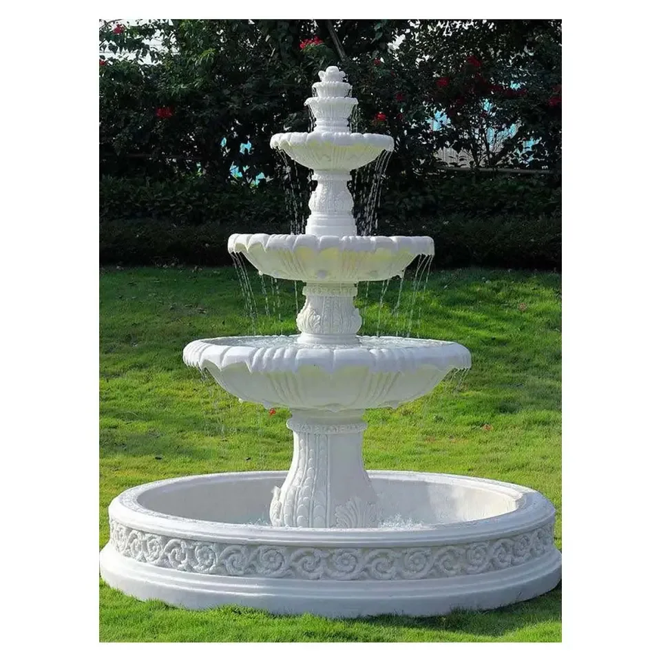 Beautiful Handmade White Water Fountain Decoration Items