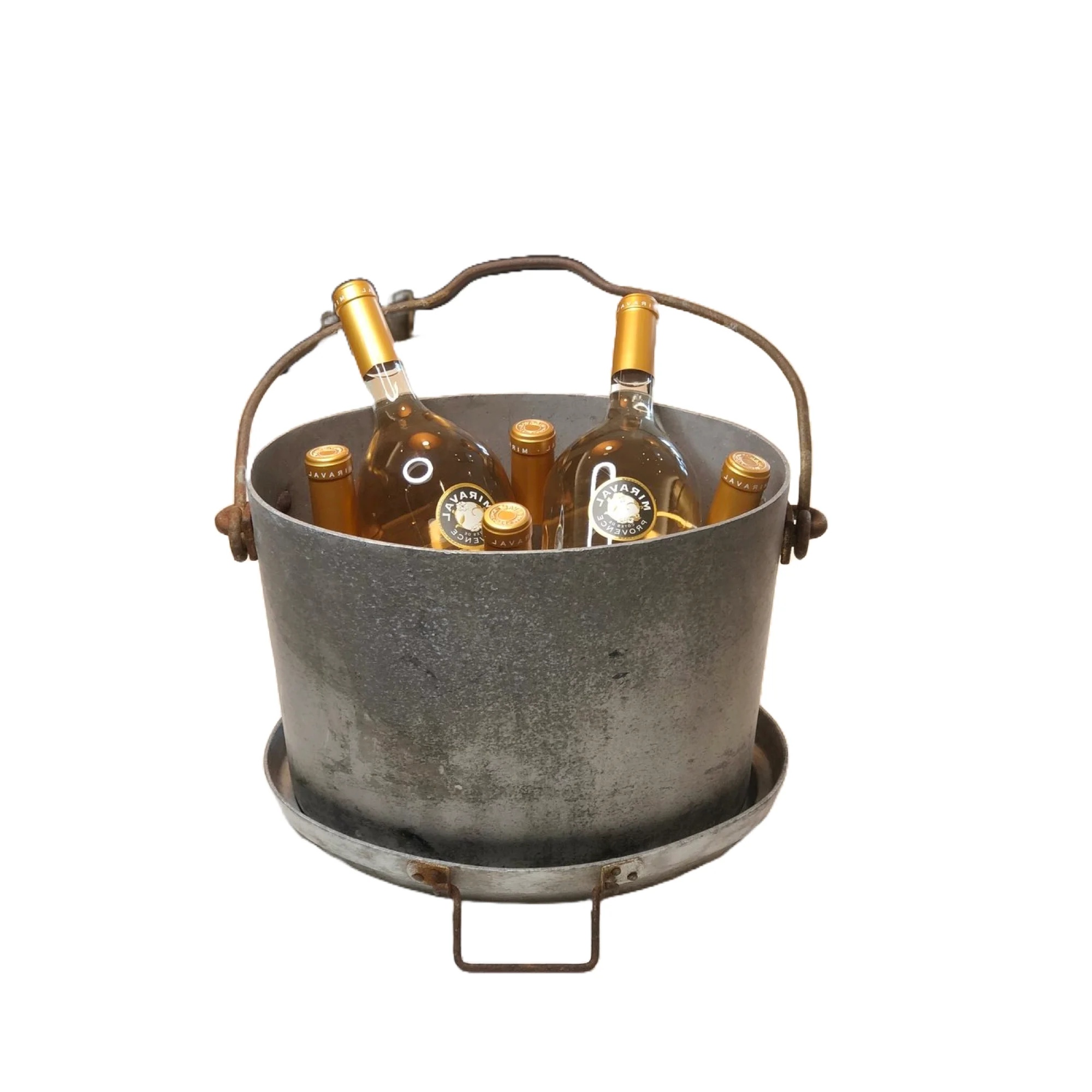 Foreign Design Metal Handmade Round Shape Wine Ice Bucket For Bar And Parties Use Most Precious Gift For Sellers And Buyers
