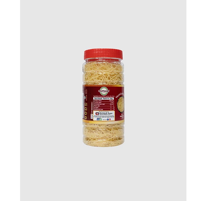 Durum Wheat Semolina Vermicelli Italian Pasta Premium Quality And Taste - Best Quality Vermicelli Jar- 250 gms