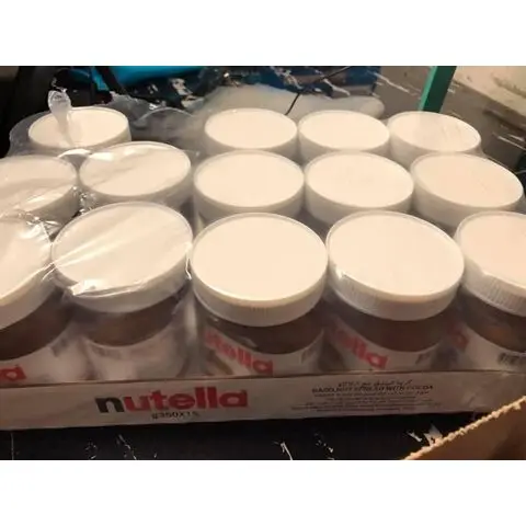 Tasty Imported Smooth Wholesale 350g 600g 750g Bulk Nutella Hazelnuts Chocolate Spread For Bread And Cakes