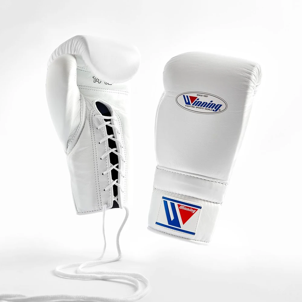 Custom Made High Quality White Winning Boxing Gloves Professional Pro Punching Winning Boxing Gloves 100% Original Leather