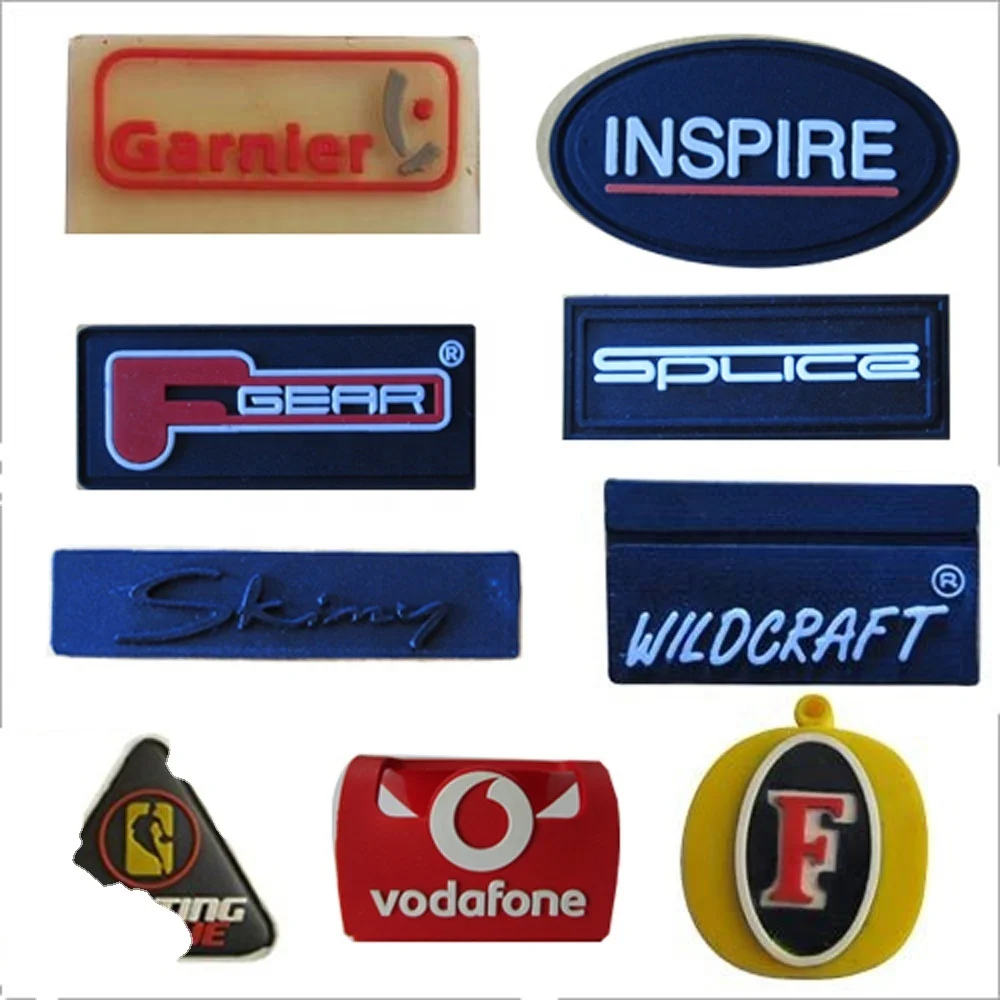 PVC 3D patch rubber Logo Garment patch Soft PVC Rubber Patch garment PVC Labels