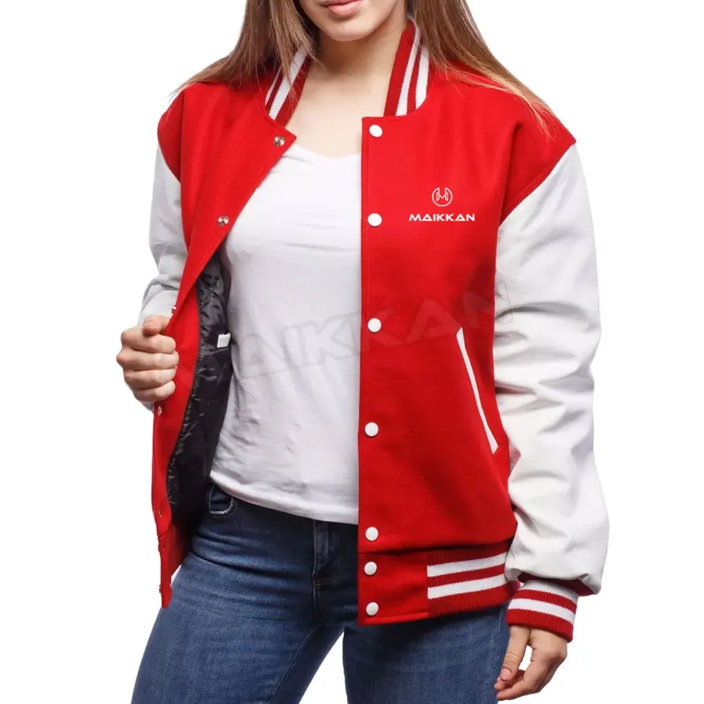 Full Sleeves New Arrival Best Quality Women Lettermen Jacket 2022 Top Style Women Lettermen Jacket