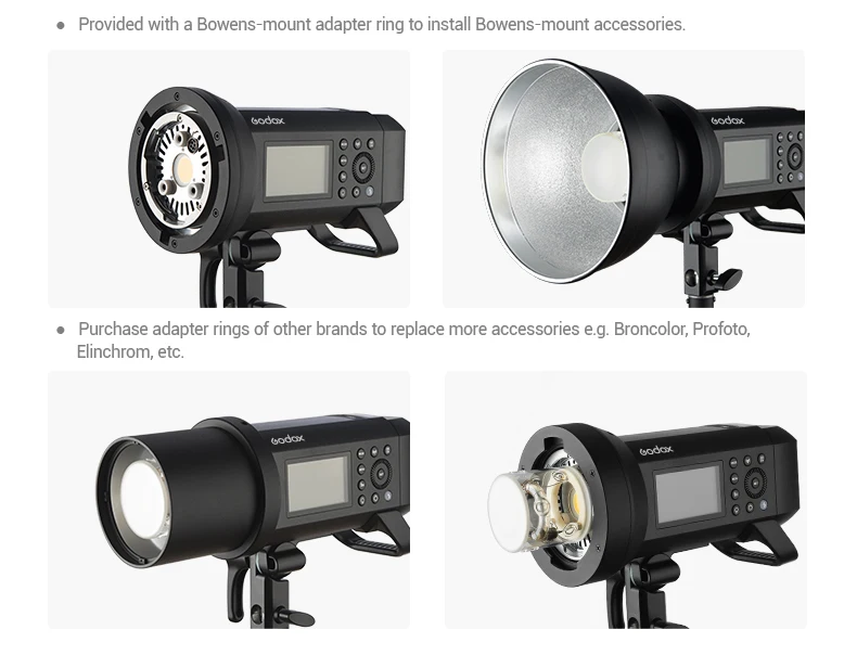 Godox AD400PRO 400ws GN72 2.4G TTL Flash Light Portable speedlite strobe speed photography Camera equipment