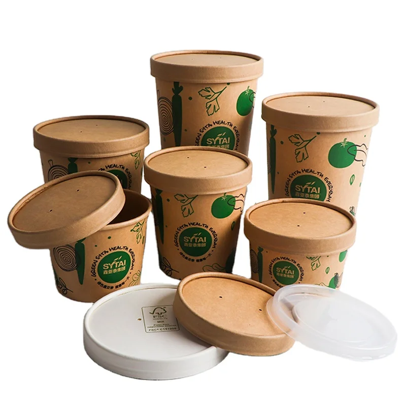 Designed pe coated take away custom printed instant noodle cup