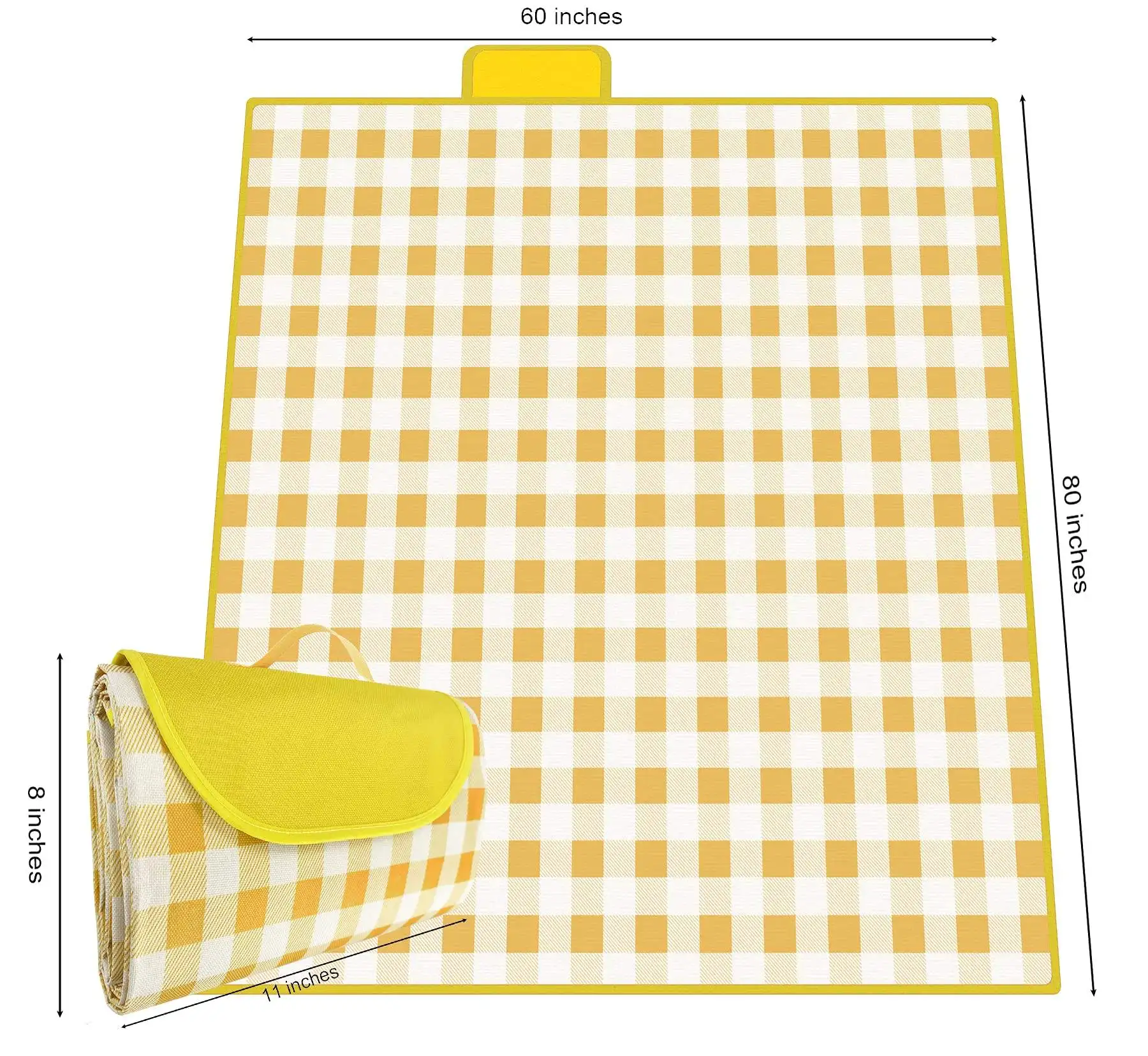 Custom Waterproof Foldable Synthetic Quilted Picnic Sleep Mat Mat Camping Beach Blanket Picnic Floor Blanket