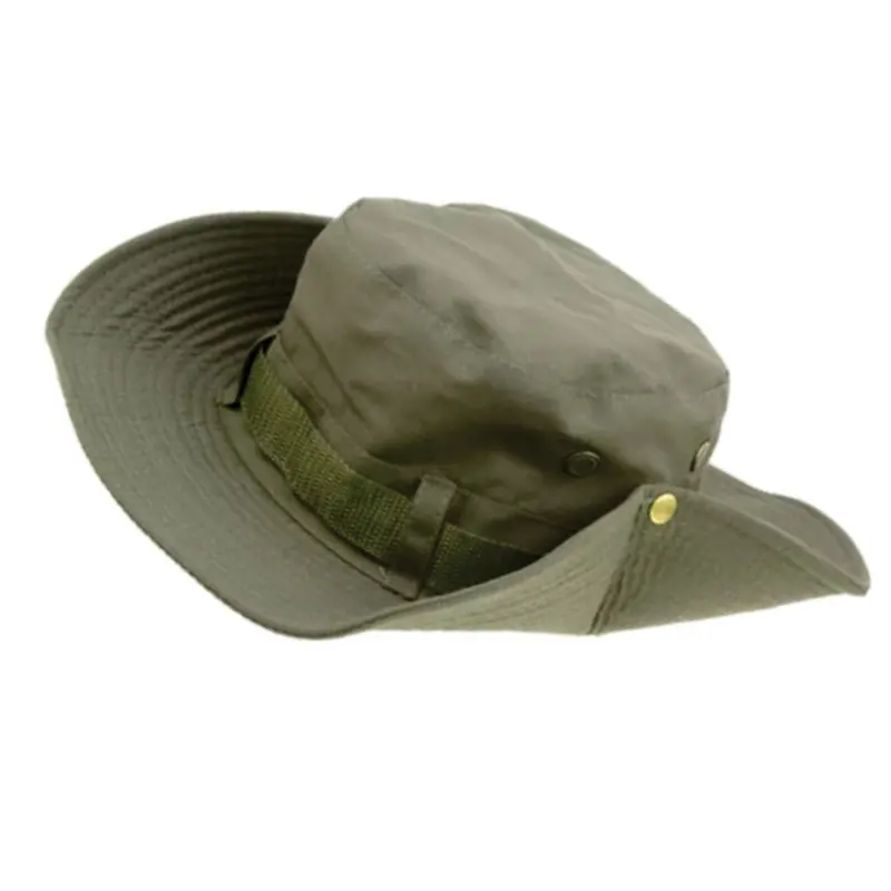 Wholesale Custom Logo Fashion Cotton Wide Brim  Boonie Sun Hat UV Protection Men Women Multiple Design