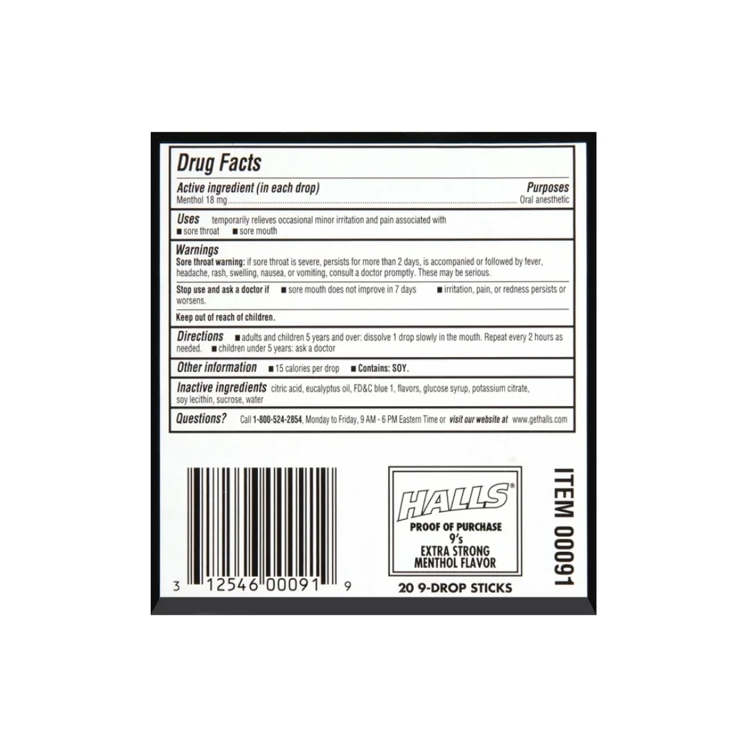 Halls Stick Candy Extra Strong Mint 34g Authorized Distributor Wholesale Malaysia Direct Factory