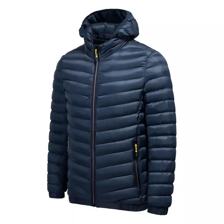 Winter New Fashion Wholesale Glossy White Duck Down Thick Puff Jacket Men Vest