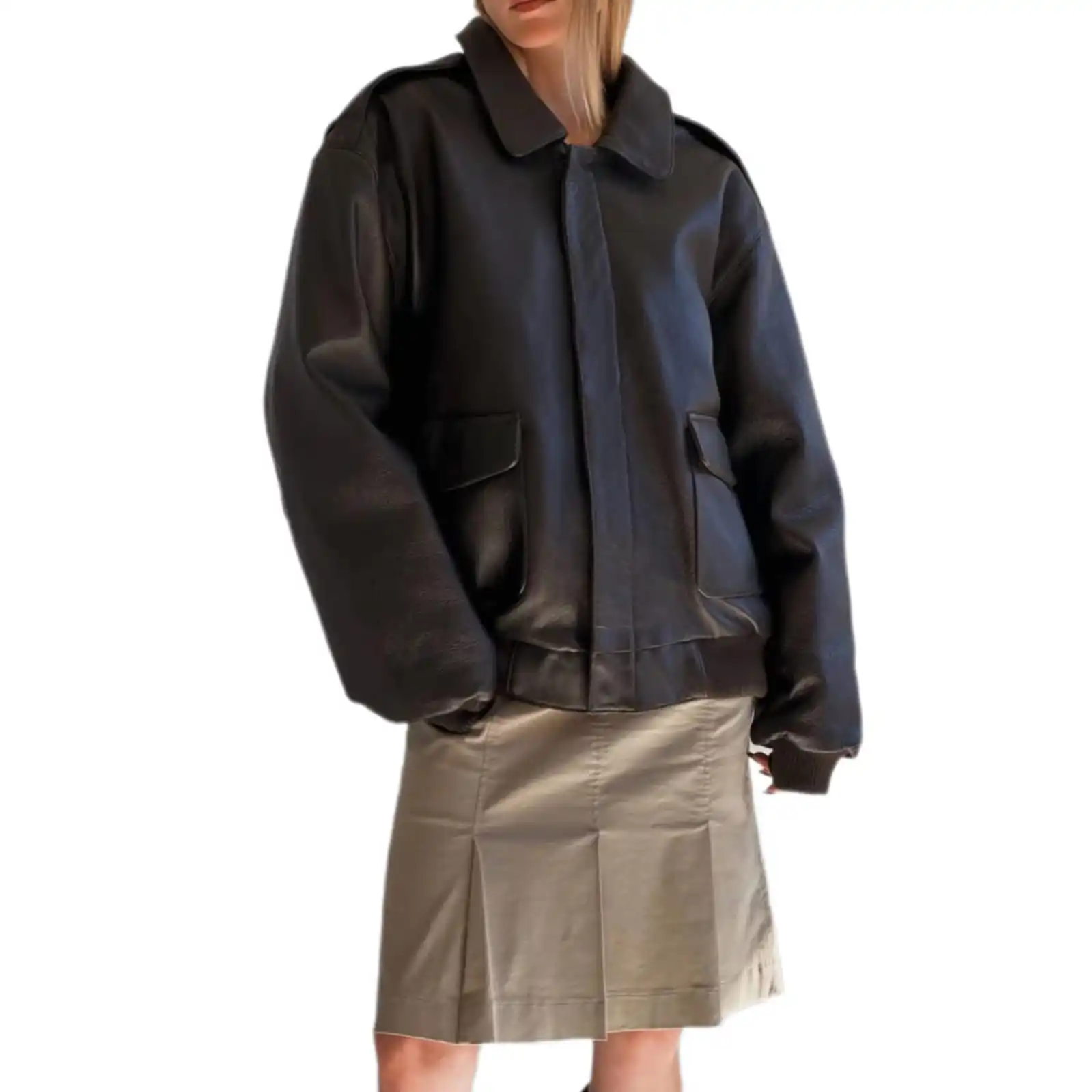 Женская куртка из овечьей кожи