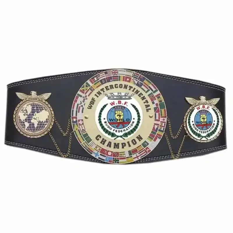Высококачественный кожаный пояс для чемпионата по боксу на заказ WBC Muay Thai restling Winner Belt
