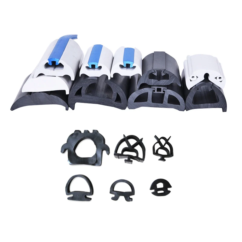 Supply EPDM D-type rubber travel sightseeing scooter sealing strip yacht ship rubber anti-collision bumper car strip