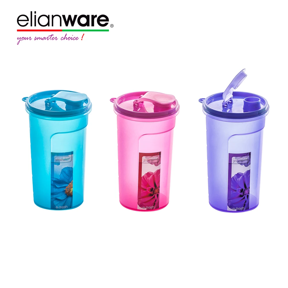 Elianware 1.1LTR 1.3LTR пластиковая бутылка для питьевой воды стакан с ручкой пластиковые бутылки детей и взрослых