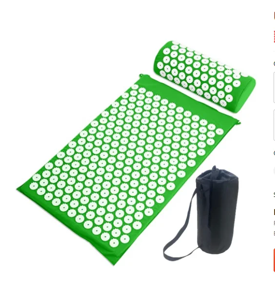hot selling Yoga Massage Mat Acupressure Mat for Back Neck Needle Acupuncture Pad Pillow Set