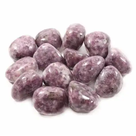 Premium quality Wholesale Lepidolite gemstone tumbled stone bulk handmade polished tumbled stone