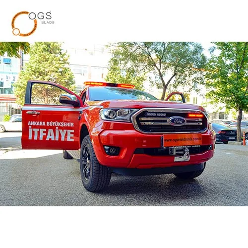 Led Lightbar For Ambulance Security Fire Truck Emergency Vehicles  9/30 Volt DC Fixed Mounted Light Bar 3 W Leds OGS Electronic
