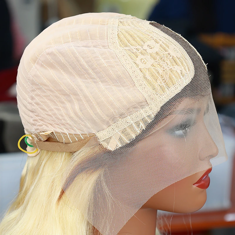 2024 Wholesale Lace Frontal Wig Blonde Body Wave Lace Front Wig 13x4 Pre Plucked Lace Front Synthesis Hair Wigs For Women