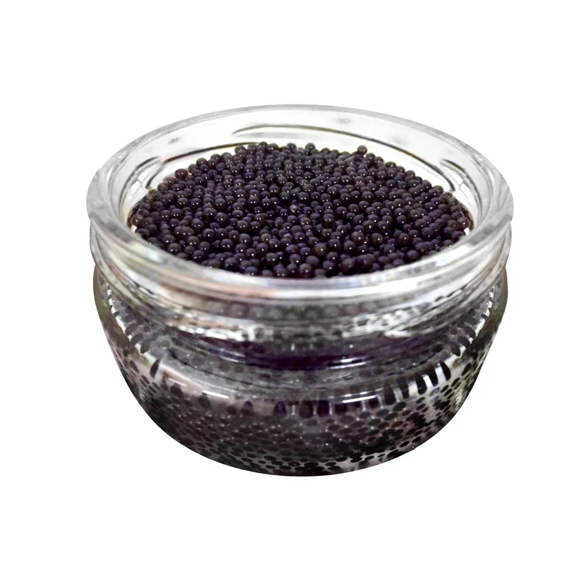 Culinary delight bester granular caviar packaged in jar from fish farm