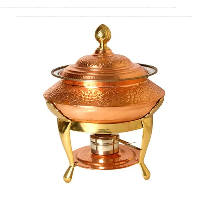 Pure Copper Chafing Dish In Classic Design At Wholesale Price Copper Utensils Manufacturers & Wholesaler