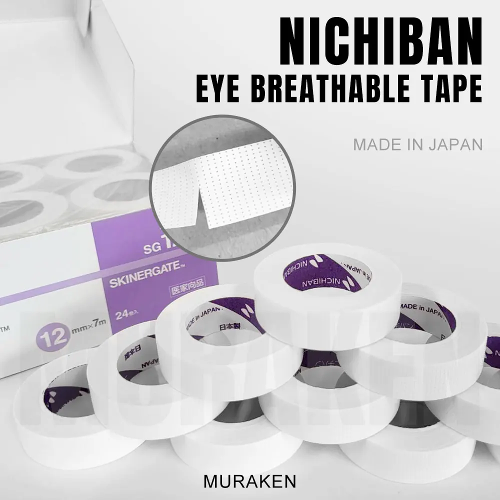 Japan eyelash tape Nichiban Eyelash Lash Extension Tape for Sensitive Eyes Medical Tape Use 24pcs/box