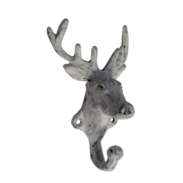 Deer Long Horn Shape Classic Looks cast iron wall mounted heavy duty coat & hat hook at the lowest price