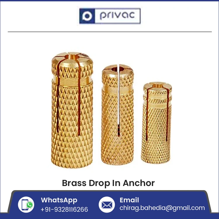 Heavy Duty Brass Collet M8 Brass Drop-in Anchor M8