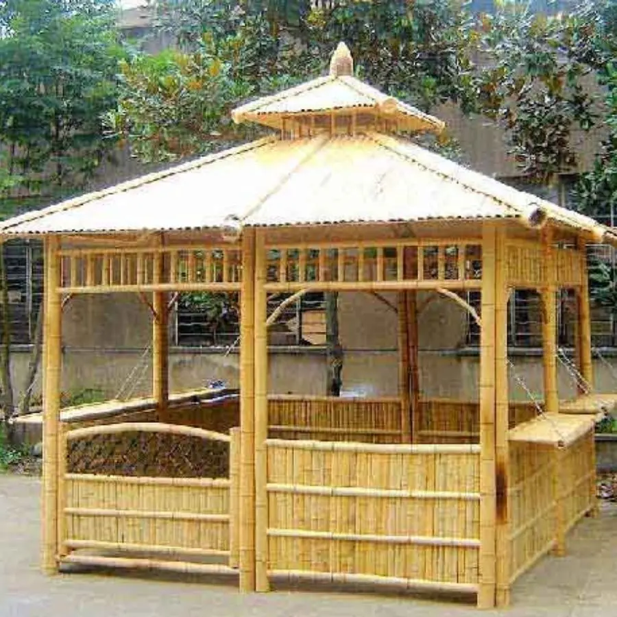 Wholesale unique handmade bamboo huts. Made in Vietnam