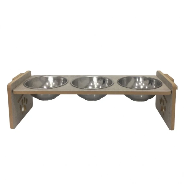 Wooden Adjustable Cat, Dog Food and Water Bowl 3 Pcs High Quality Pet Products Categories Pet Food And Water Bowl Water Bowl
