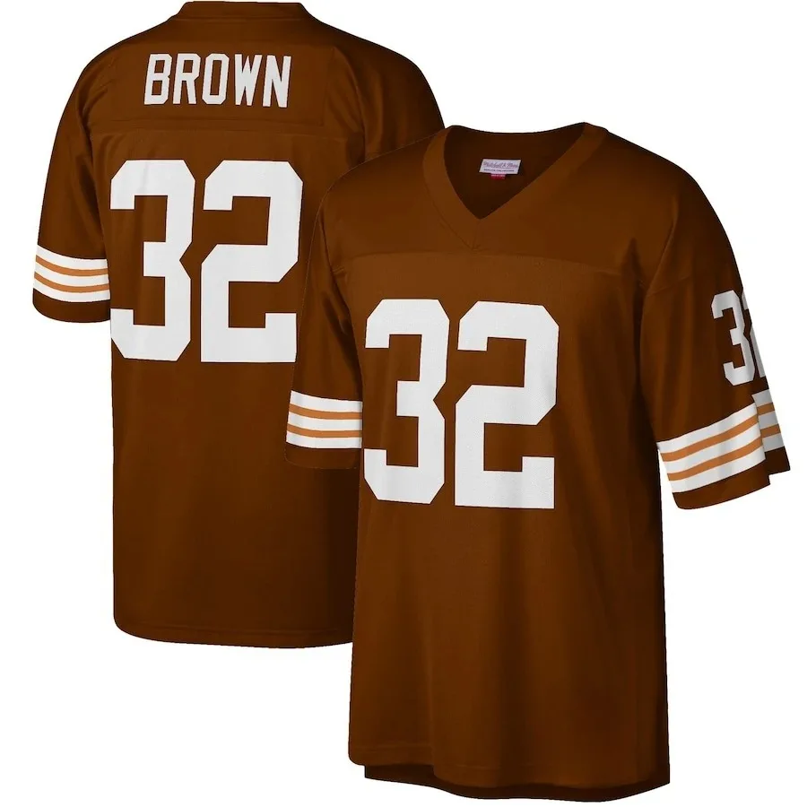 Мужская и женская футболка Garrett Cleveland Browns Новое поступление Майки американского футбола дышащая Спортивная AJY-0019B
