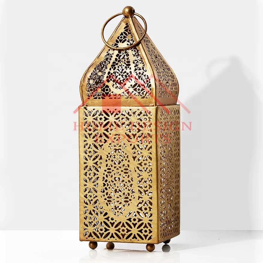 Arabic DEsign Hanging Moroccan Lanterns For Garden Farmhouse & Weeding Decor Candle Lantern with Antique Black Finishing Decor