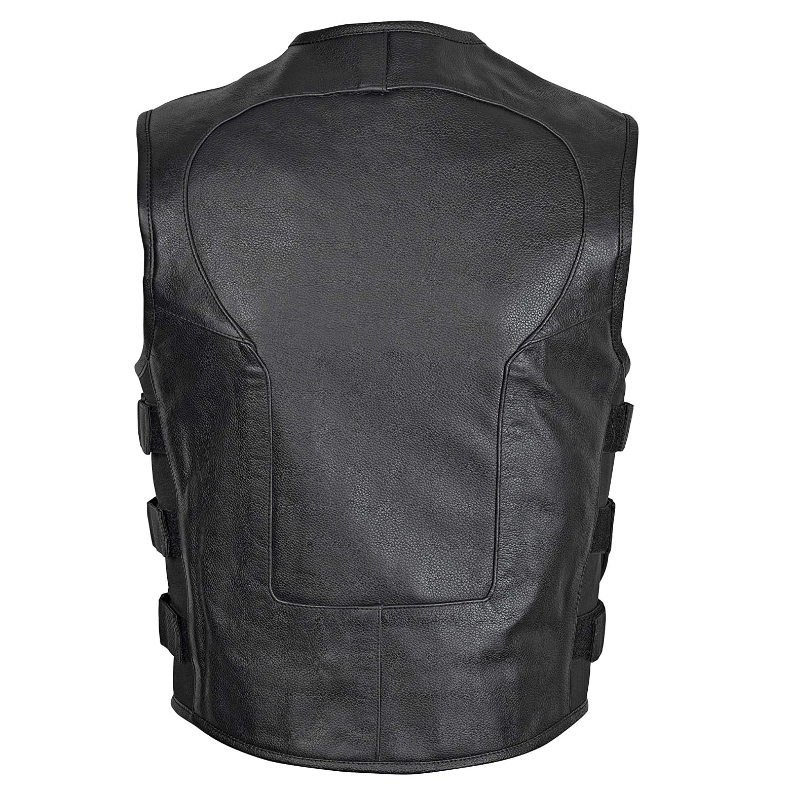 Low MOQ Genuine Leather Vest Vintage Back Gentleman Waistcoat Real Leather Cowhide Casual Sleeveless Vest