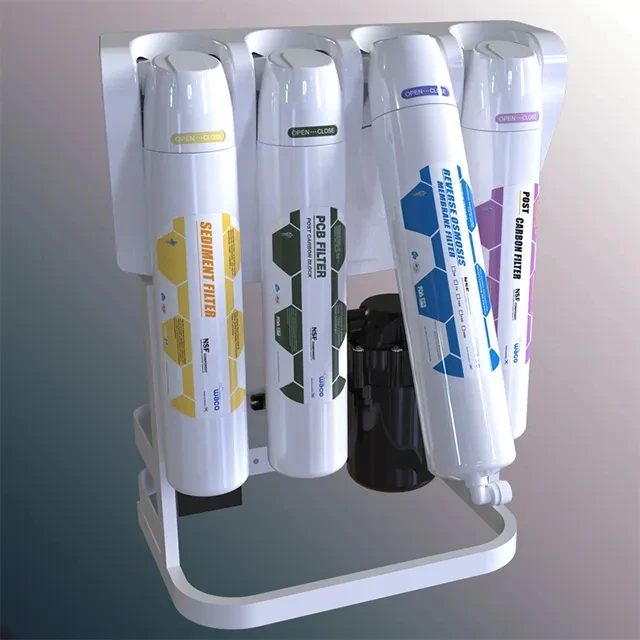 WACO Optional Inline Filter type Under Sink Quick Change Household Water Purifier System with Reverse Osmosis Filter