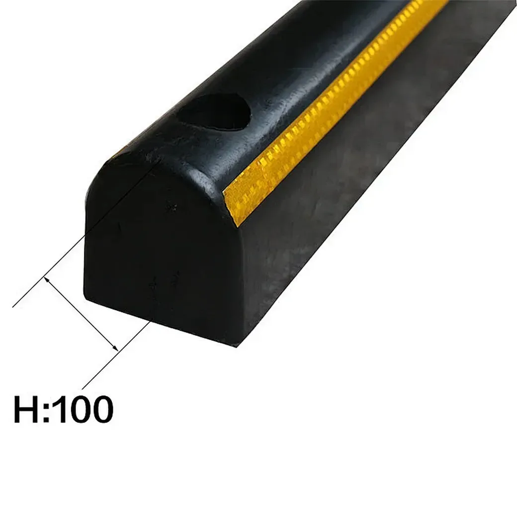 Heavy Duty Rubber Roadway Wall Guard Protector Durable Wall Guard for Road Safety