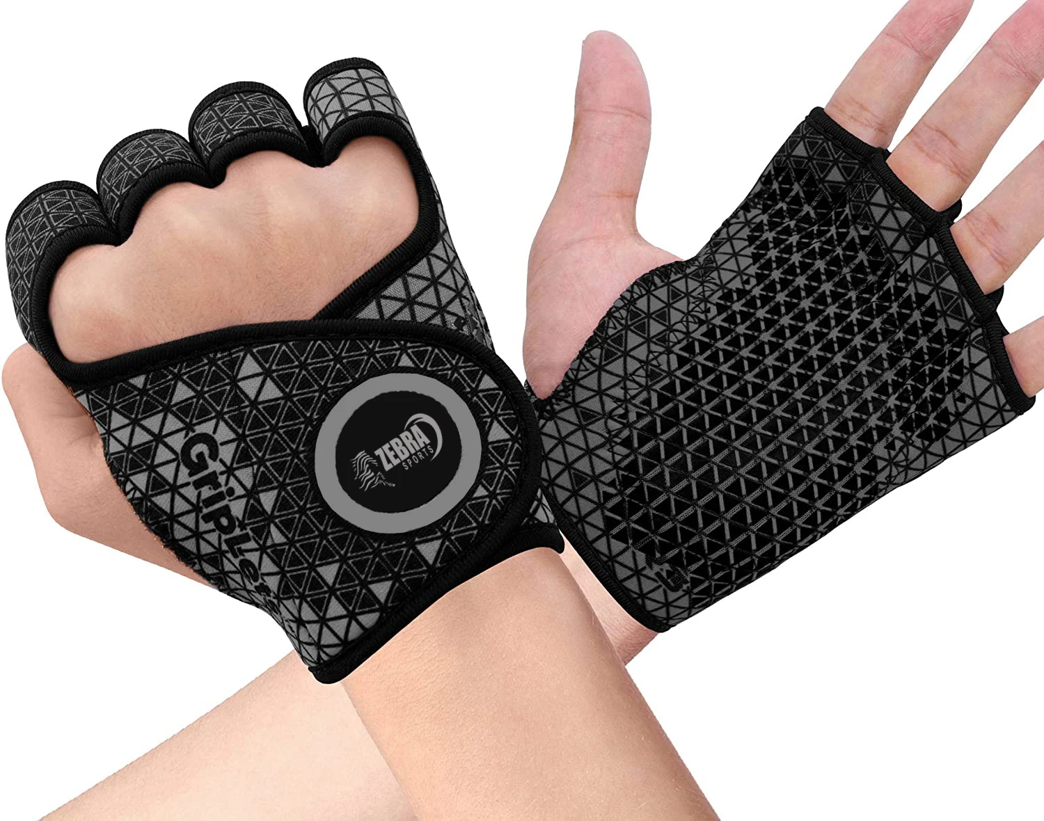 Weight Lifting Gloves Grip, Non Slip Neoprene Ventilated Gym Barehand Gripper, Silicon Palm Protection, Powerlifting Fitness