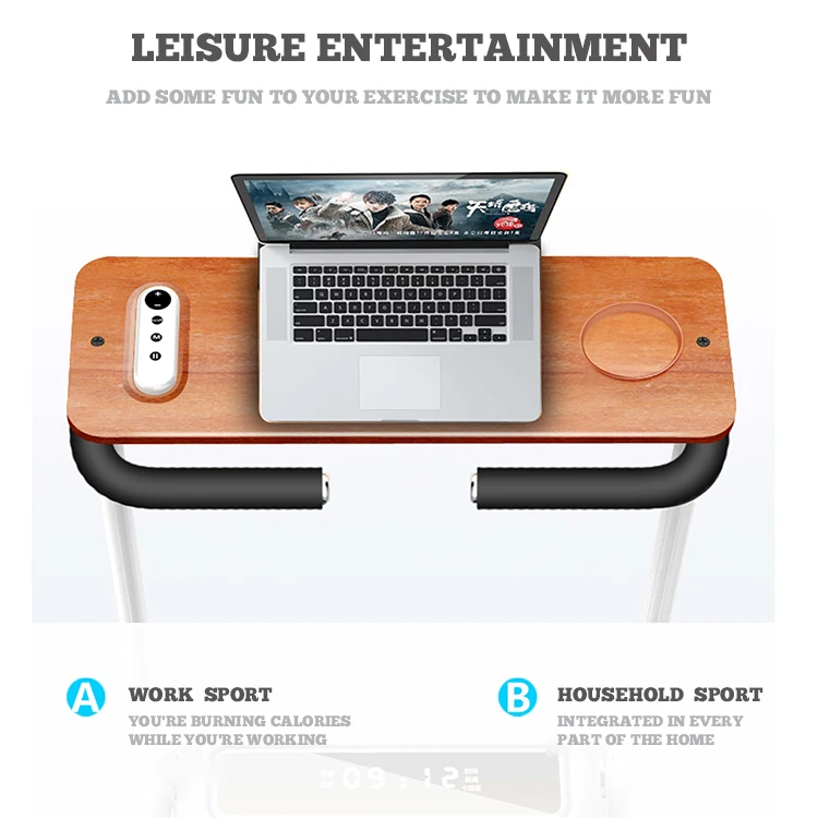 Foldable Fitness Treadmill Home Folding Running Machine Multifunctional Electric Walking Machine