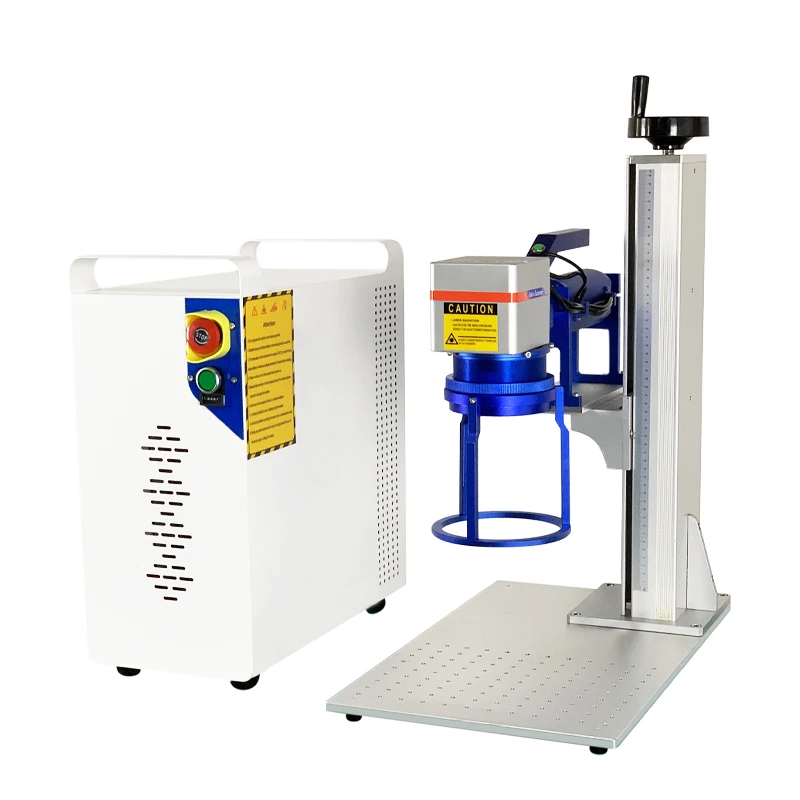 100 Watts Portable Desktop Metal SS Non-metal Plastic PVC Fiber Laser Marker Engraving Marking Machines Price