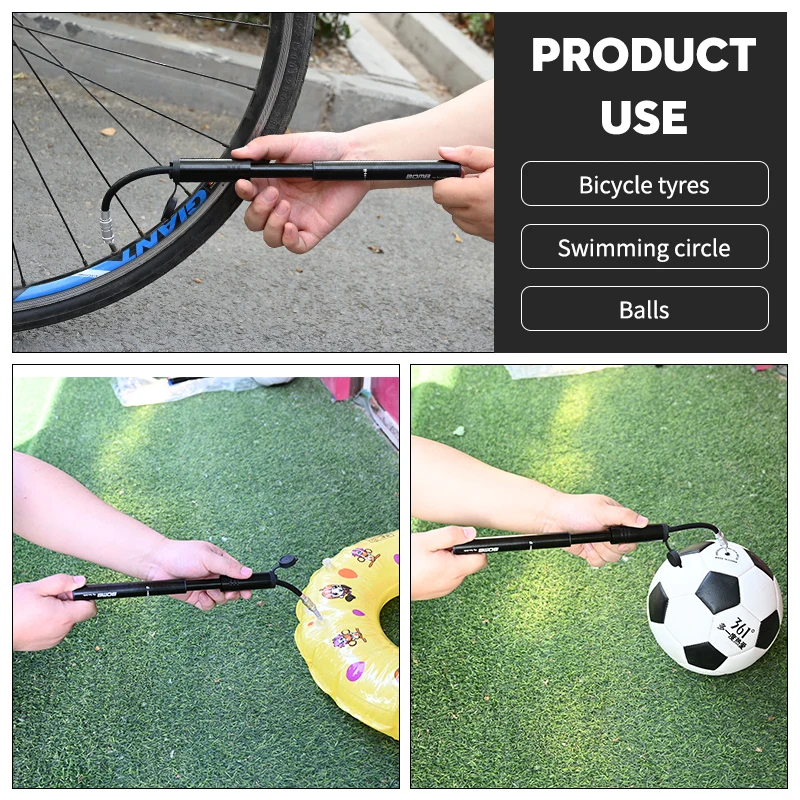BM Portable Bicycle Pump Mini Hand Air Pump Cycling Ball Toy Tire Inflator Schrader Presta Valve MTB Mountain Bike Pump