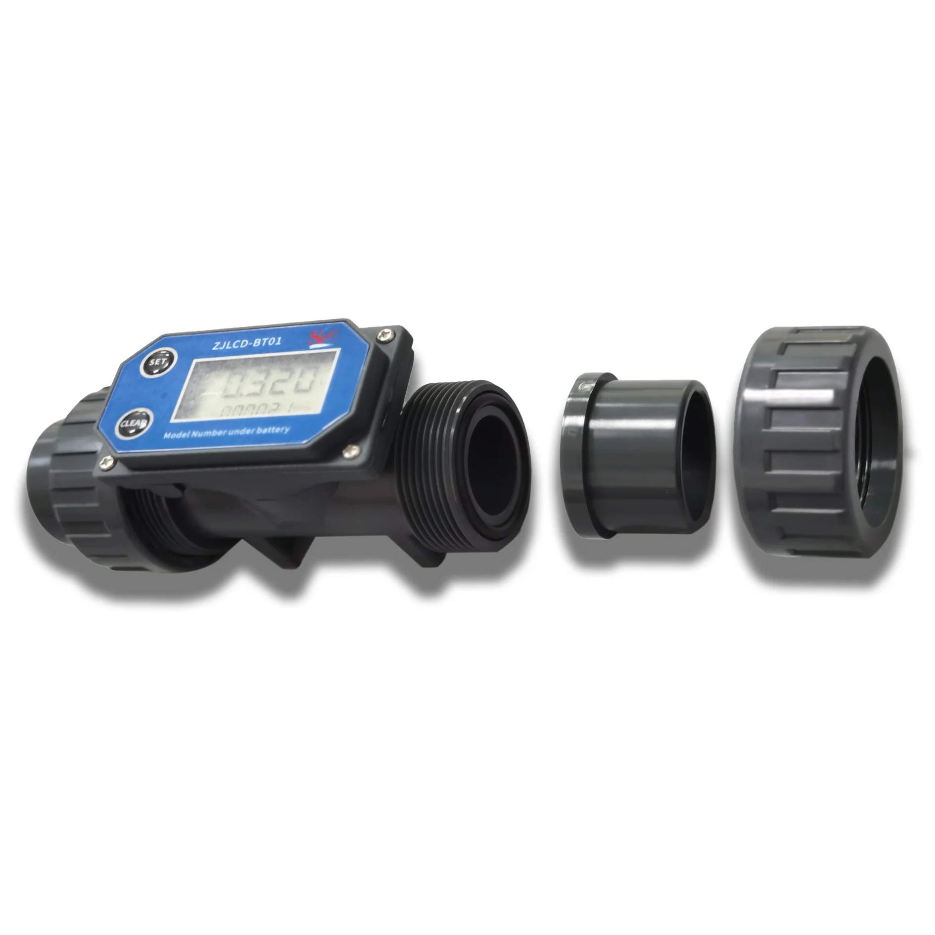 LCD digital flow meter with displayer in multi threading size DN25~DN80