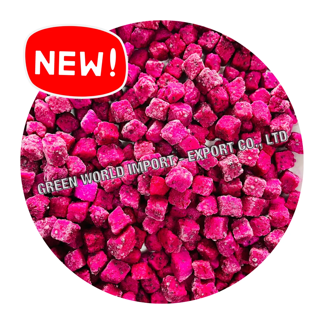 Organic Frozen Dragon Fruit High Quality IQF Pulp from Vietnam Whole and Diced Best Price This Month in Carton Packaging