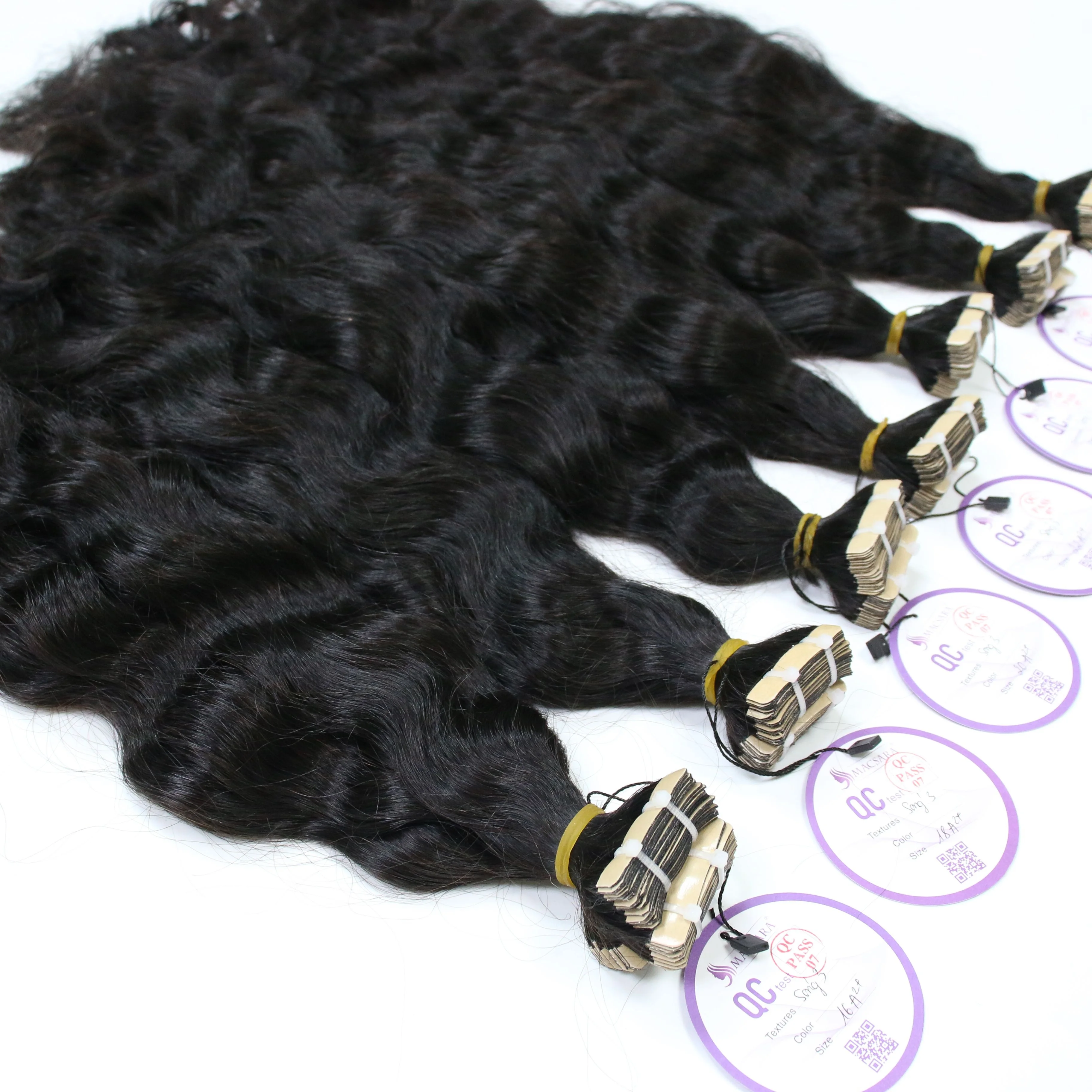 Best Selling Products In Dubai 100 Percent Cheap Invisible Adhesive Double Sided Vietnamese Tape Hair