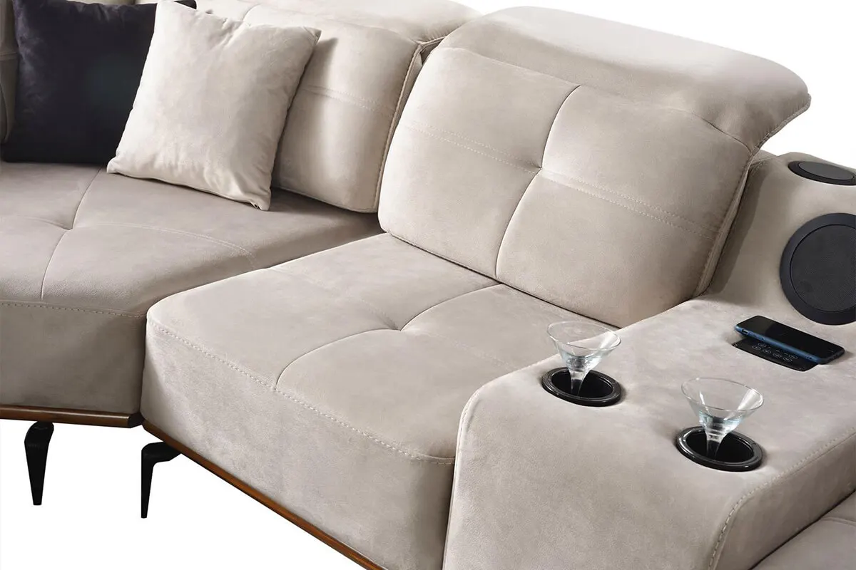 wooden Sofa Armchairs corner set Living Furniture Wholesale Couch Velvet Seat Set Style Fabric Packing Room (ider Luna)