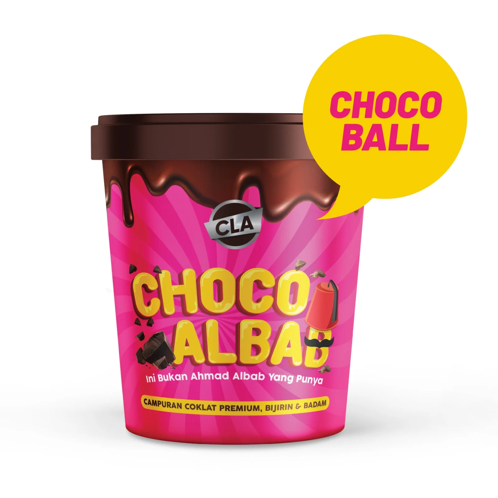 [Ready Stock] Fast Shipping Malaysia Premium Halal Manufacturer Chocolate Tub with Almond Chunk Choco Crunch Energize Your Day